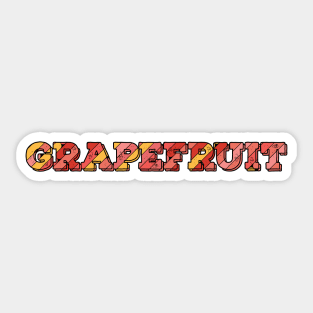 Grapefruit Name Sticker